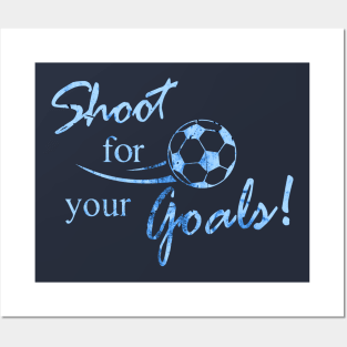 Shoot for your Goals ! Vintage Retro Style Posters and Art